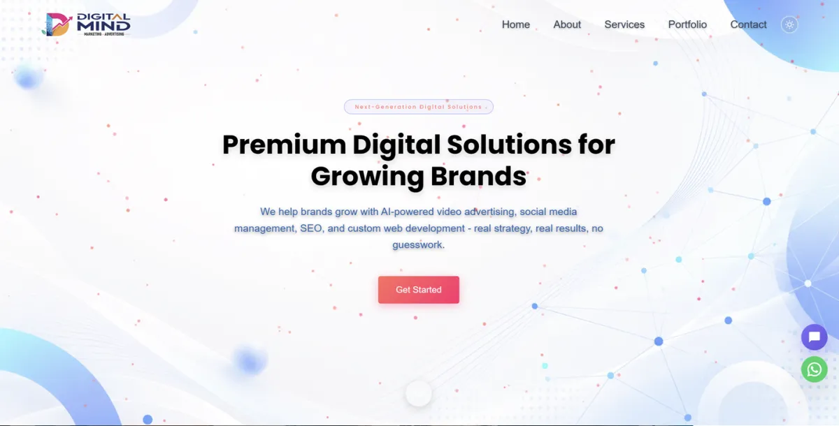 Digital Mind - AI-Powered Marketing Agency Website