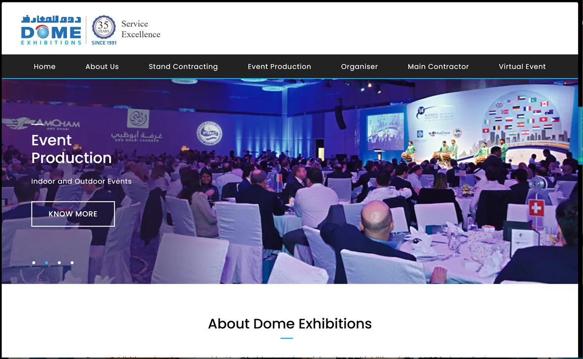 Dome Exhibitions Web Infrastructure